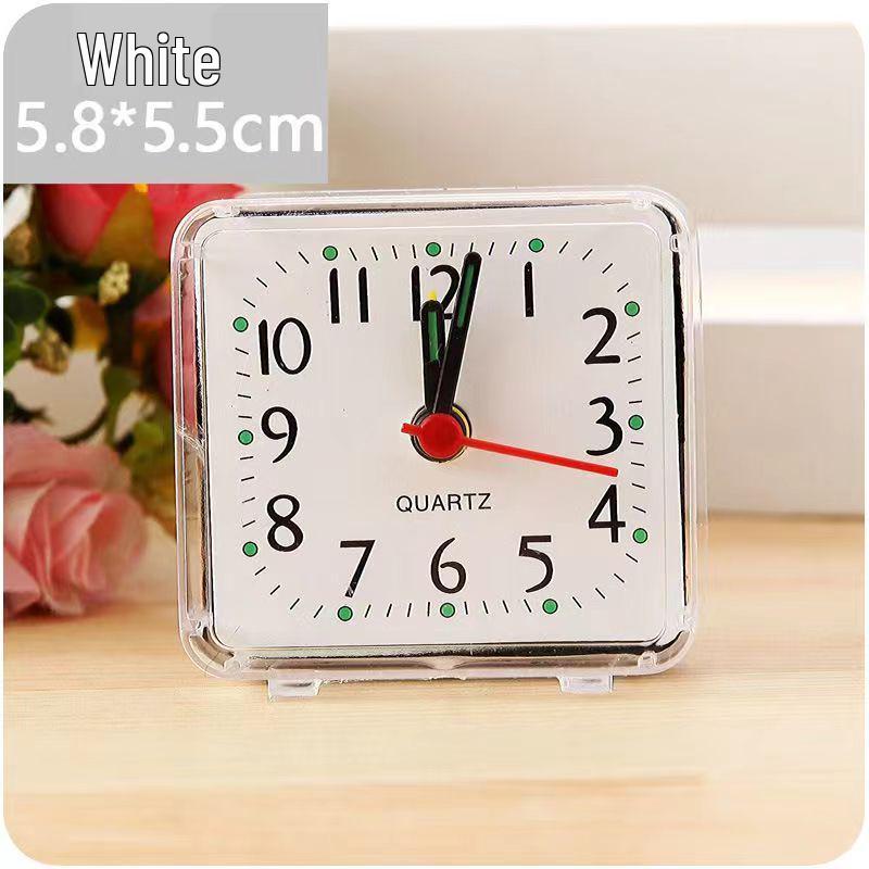 

Chic & Simple Small Desktop Alarm Clock for Students - Personalized and Creative Bedroom Essential білий