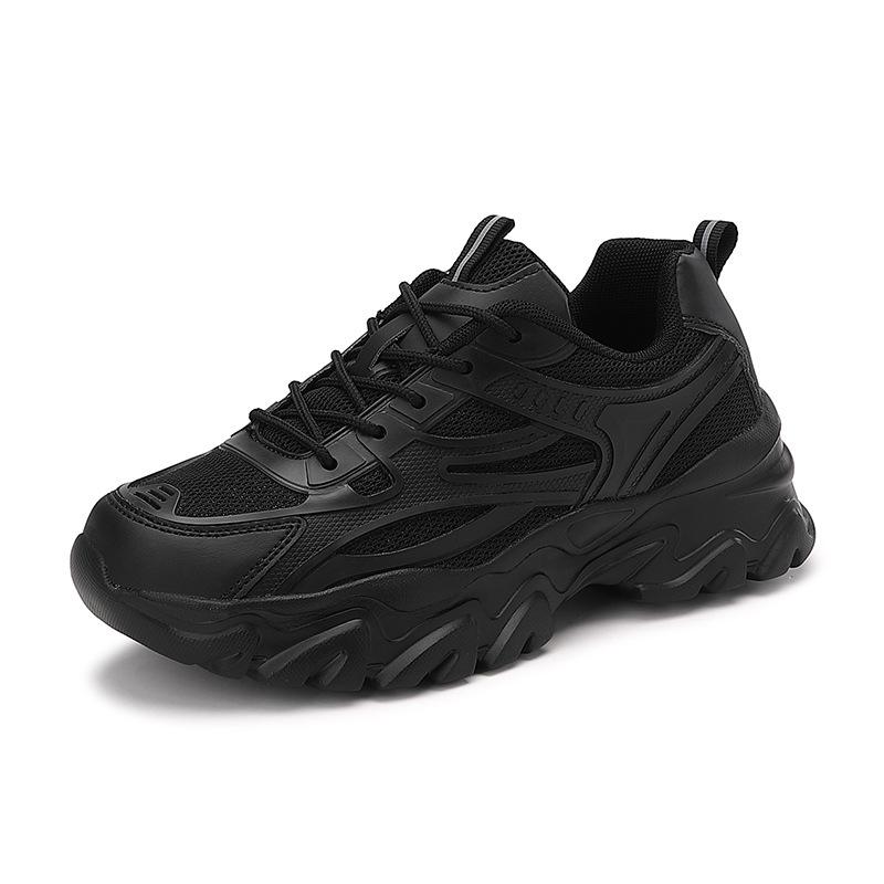 Women's Shoes All Black Dad Shoes Spring and Summer Soft Soles Not Tired Feet Shoes Mesh Breathable Sports Mesh Shoes Large Size