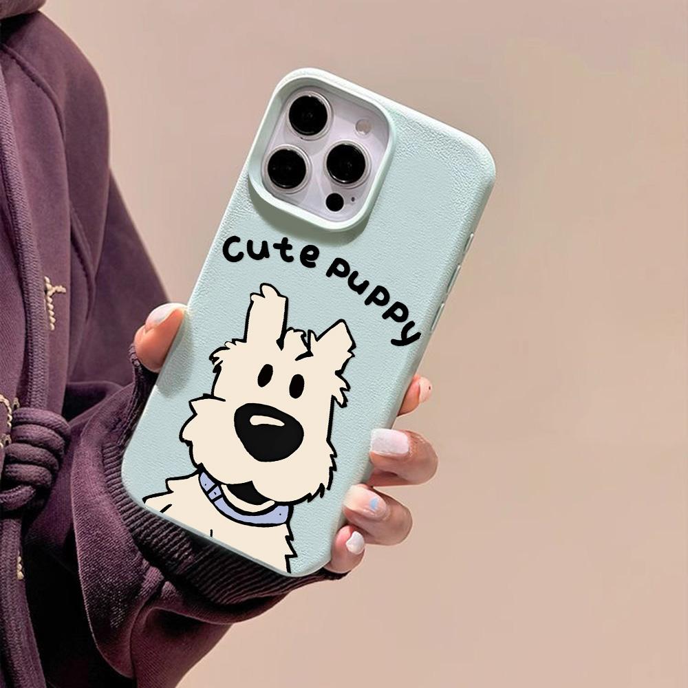 Phone Case for iPhone 11 13 Case iPhone 12 14 15 16 Pro Max 12 Pro 15 Plus Leather Painted Waterproof Drop-proof and Wear-resistant Cartoon