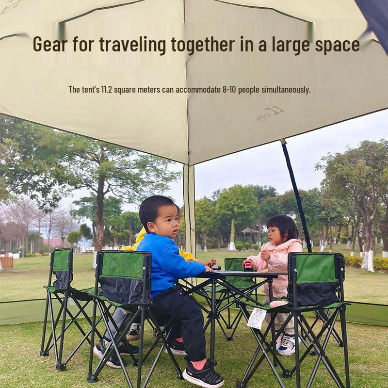 Outdoor Camping Pergola: Sunshade, Rainproof, Windproof, Mosquito-Proof Tent for Picnics, BBQs, and Holidays.