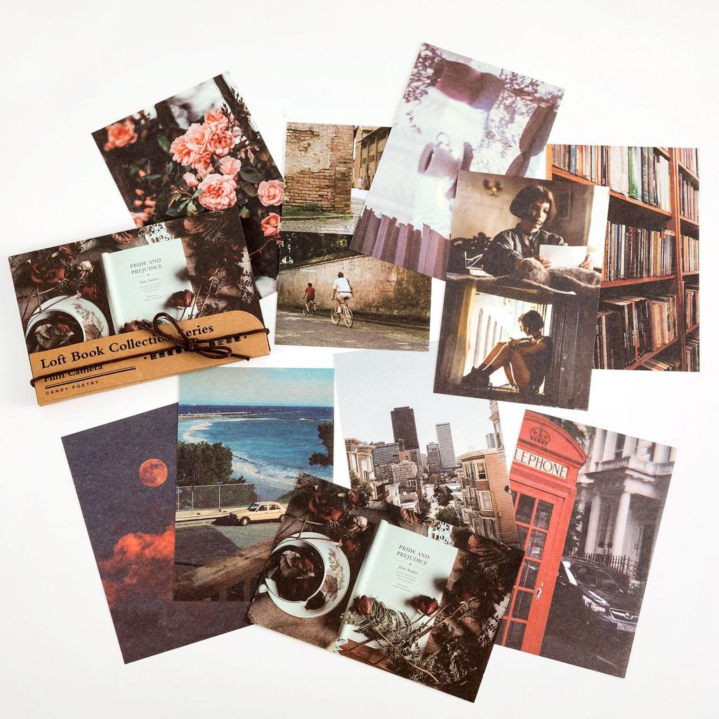 60Pcs Vintage Nostalgic Book Material Paper Journal Scrapbook Collage Base Paper Literary Retro DIY Decor Paper