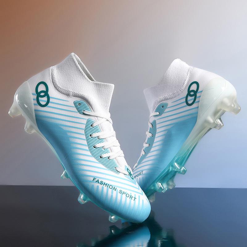 Unisex AG Long Spike Turf Soccer Cleats for Youth - Professional Outdoor Sports & Training Shoes