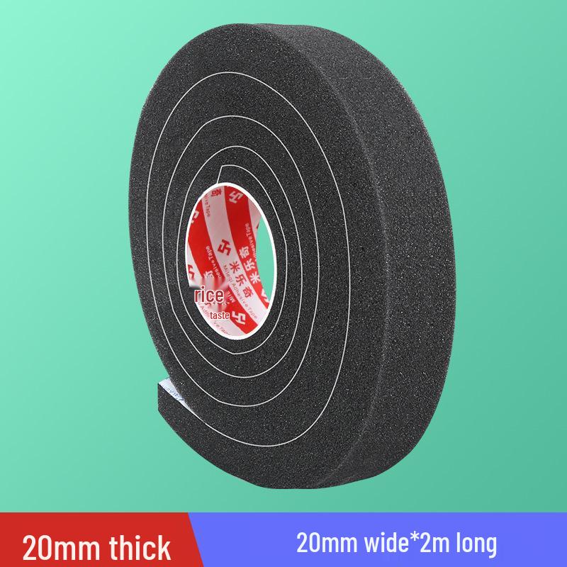 Black Soft Sponge Sealing Strip for Soundproof, Windproof, Shockproof Glass and Sliding Doors or Windows