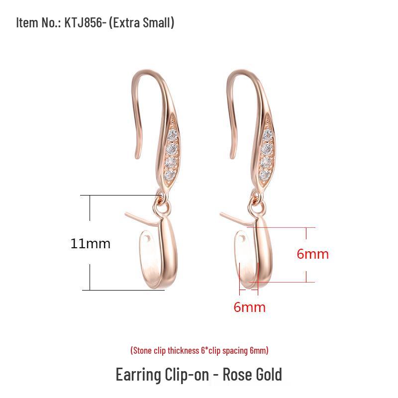 

Серьги-пуссеты из стерлингового серебра с покрытием из белого золота, с янтарем и нефритом, с застежкой-пряжкой безопасности и пустой оправой 925 Silver