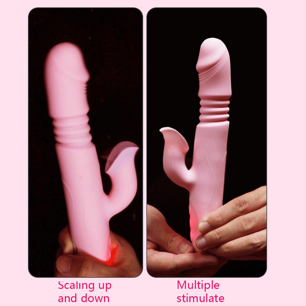 Thrusting Dildo Vibratorer for kvinne Klit slikker klitoris stimulering Kvinnelig onani Voksen sexleketøy for kvinner Sexbutikk 18+