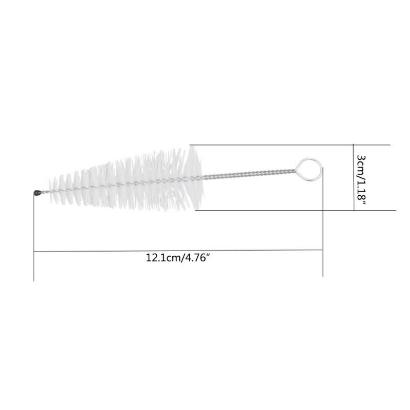 Trumpet Mouthpiece Valves Brush Flexible Brush with Handle Maintenance Care Tool