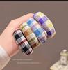 Korean Style Elastic Hair Ties: Durable, No-Damage, Leather Covered, Seamless Bands for Women.