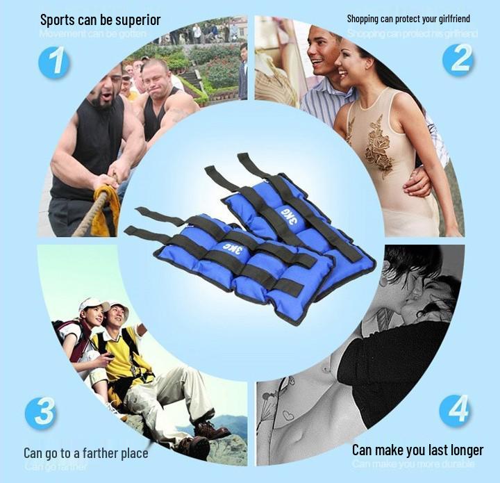 Adult Weighted Yoga & Fitness Sandbag for Dancing, Exercise, Running Leg & Wrist Wraps In Weight Training