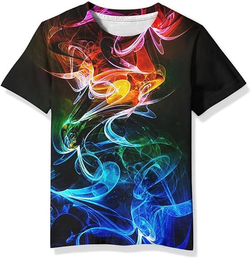 Módní Psychedelický Vzor Grafické Tričko Pánské 3D Tištěné Umění Hip Hop Osobnost Kulatý Výstřih Cool Krátký Rukáv Trička Unisex Vrchní Díly
