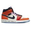 Melody Ehsani x  Air Jordan 1 Mid Fearless Women Sneakers Multi-Color White Black CQ7629-100