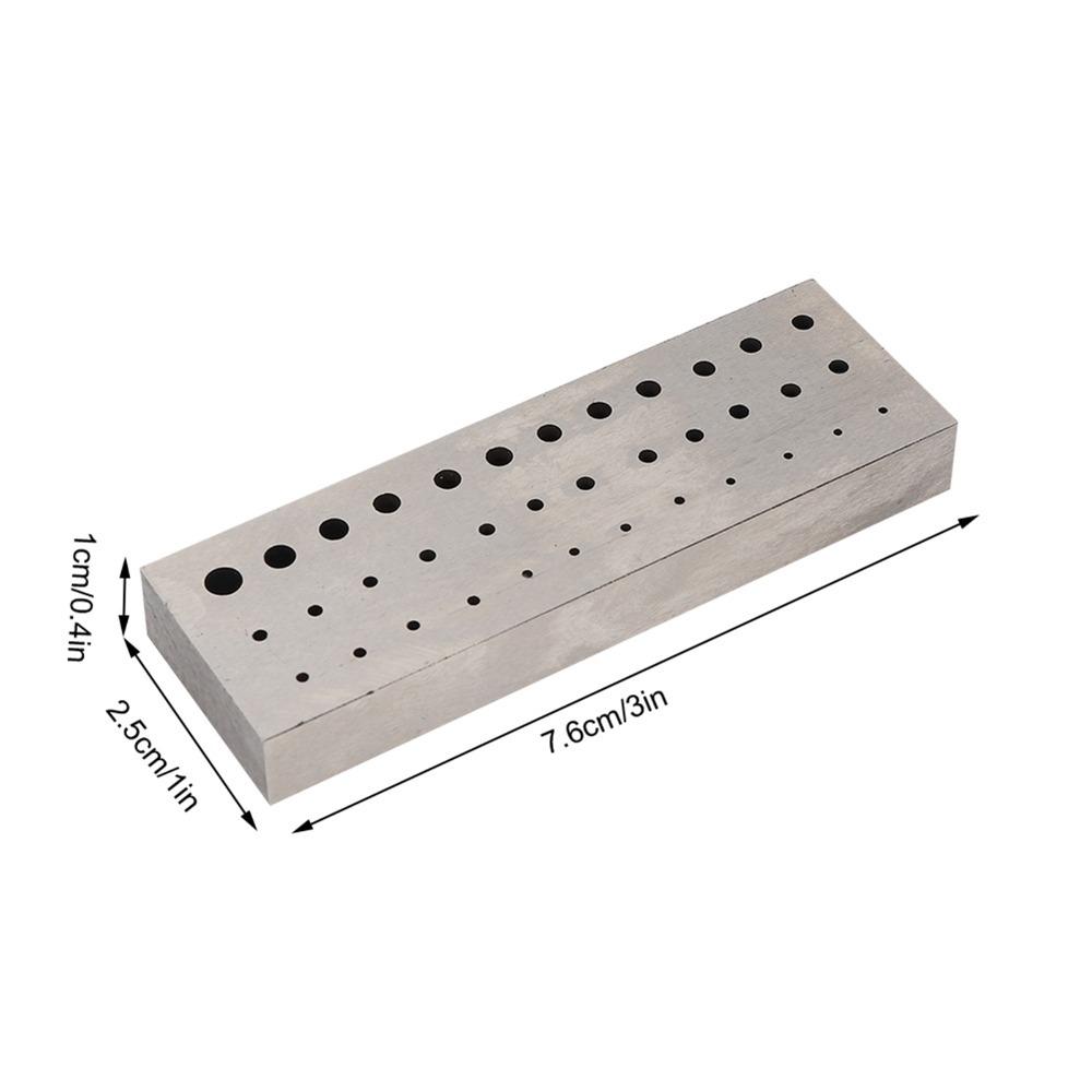 Metal Plate Punching Plate 36 Holes Watch Repairing Tool Precision Drilling Plate  Clock Repair