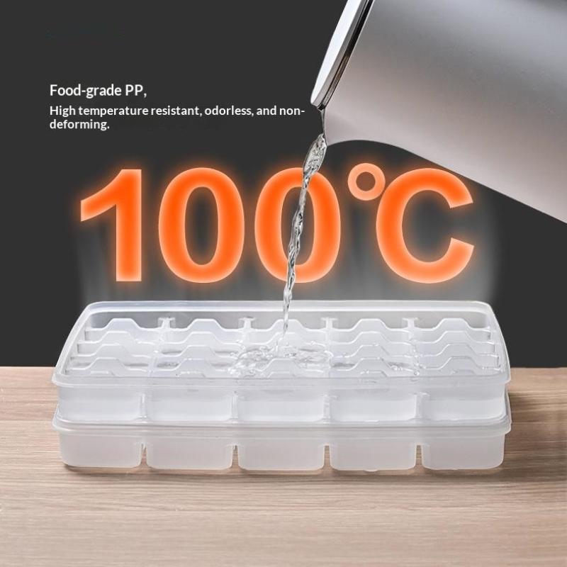 20/30 Grids Kitchen Storage Box Refrigerator Organizer Transparent Reusable Food Containers Tray With Lid For Dumpling Wonton