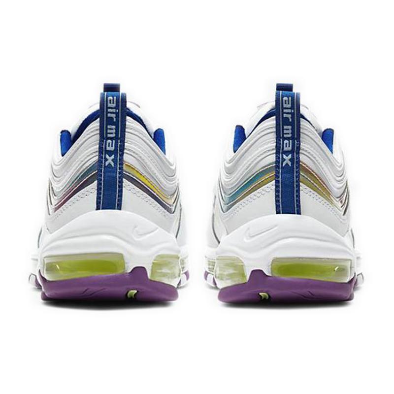 Nike Air Max 97 Alb cu Dungi Iridescente Pantofi Sport de Damă Pantofi Casual CW2456-100
