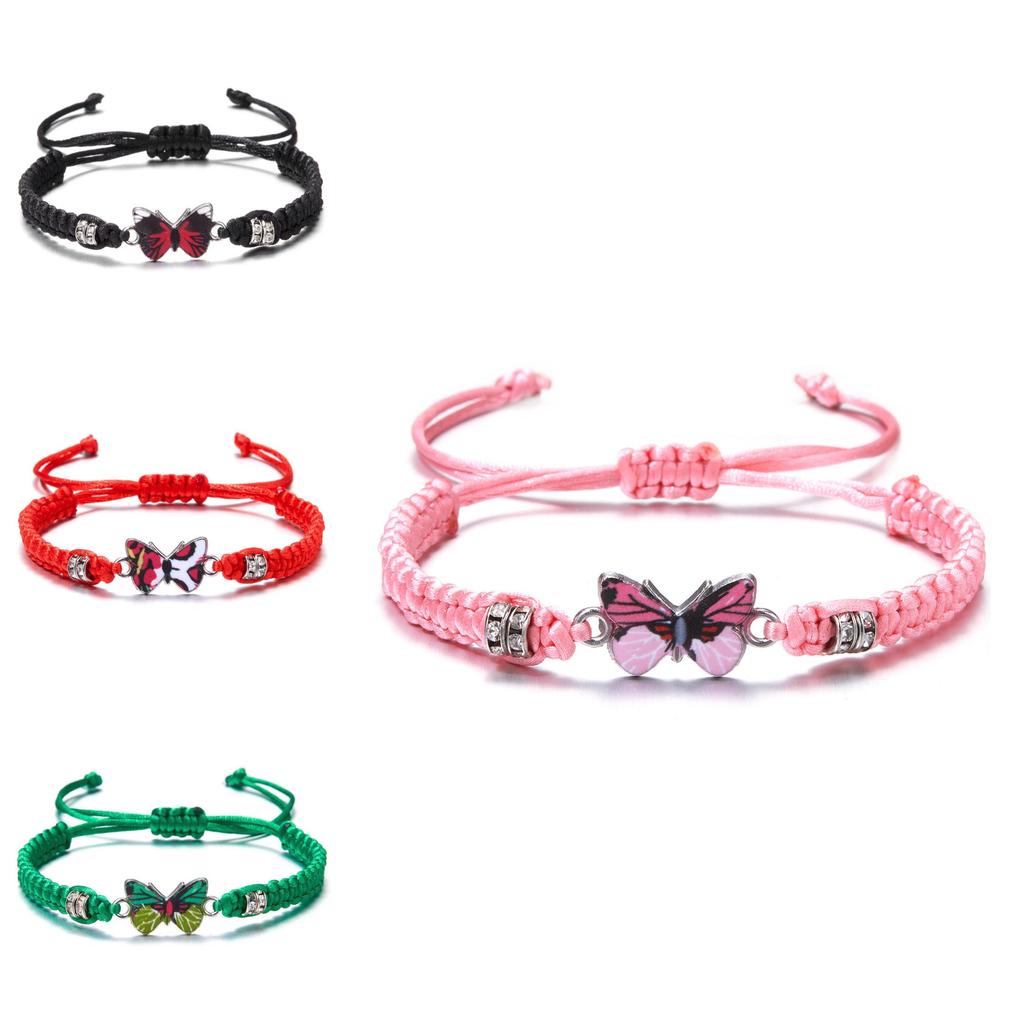 Handmade Butterfly Friendship Bracelet With Water Drones For Couples And Friends