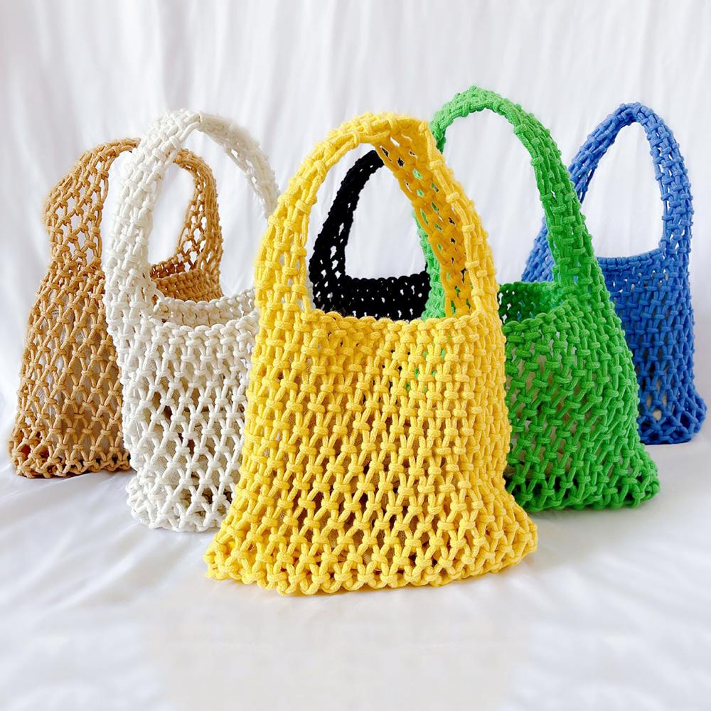 MATTIERE MT_23609 Knit Mini Tote Bag Net Knit Bag