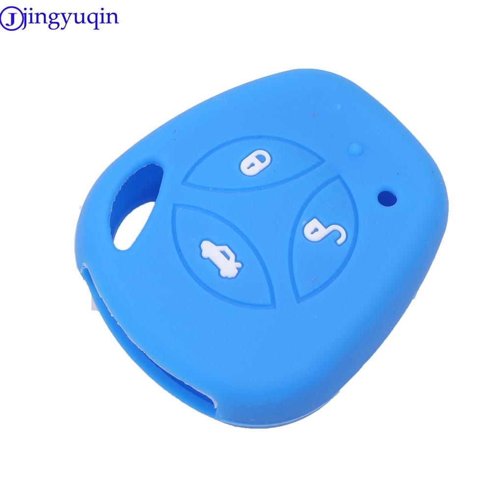 Jingyuqin 3B Silicone Rubber Car Remote Key Fob Cover Case Protector For LADA Priora Sedan Sport Kalina Granta Vesta X-Ray
