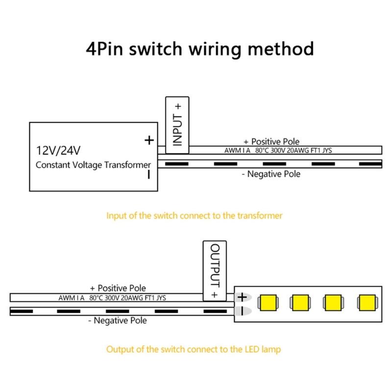 2Pcs Double Side Induction Door Switches Cabinet Door Open/Close Sensors Switches Door Control Cabinet Lighting Accessory