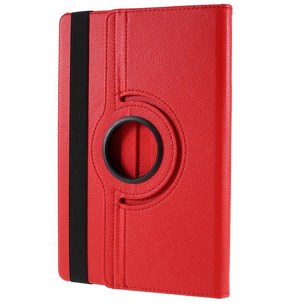 For Samsung Galaxy Tab S10 FE+ Case Rotating Stand PU Leather + PC Tablet Cover with Elastic Band