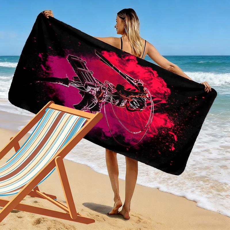 Guardian Realm beach towel soft Beach towel for vacation photos quick-drying swim towel seaside Absorbent bath towel Fashion Comfort beach