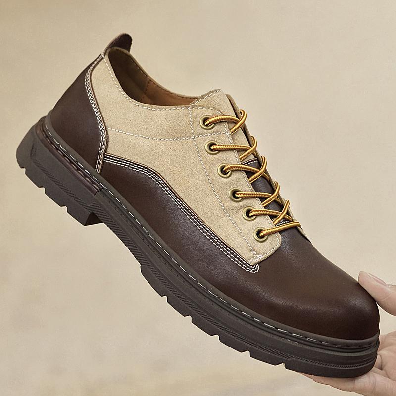 Luxury Brand Non-Slip Man Casual Shoes Stylish Genuine Leather Male Oxford Shoes Classic Handmade Male Moccasins Hiking Footwear