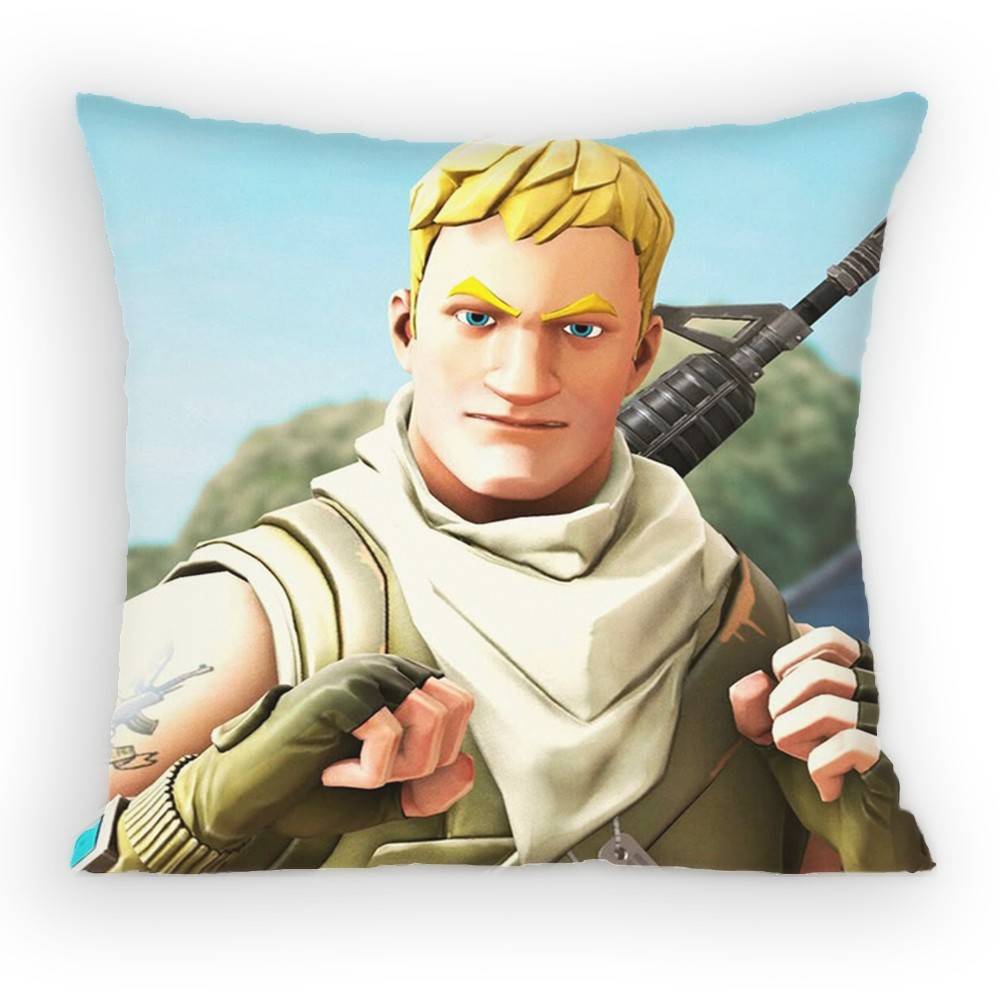 

Game Character Fortnite Jonesy Pillow Case Sofa Living Room for Bedroom car Headboard Backrest Cushion Square Cushion Nap Time 30x30 cm