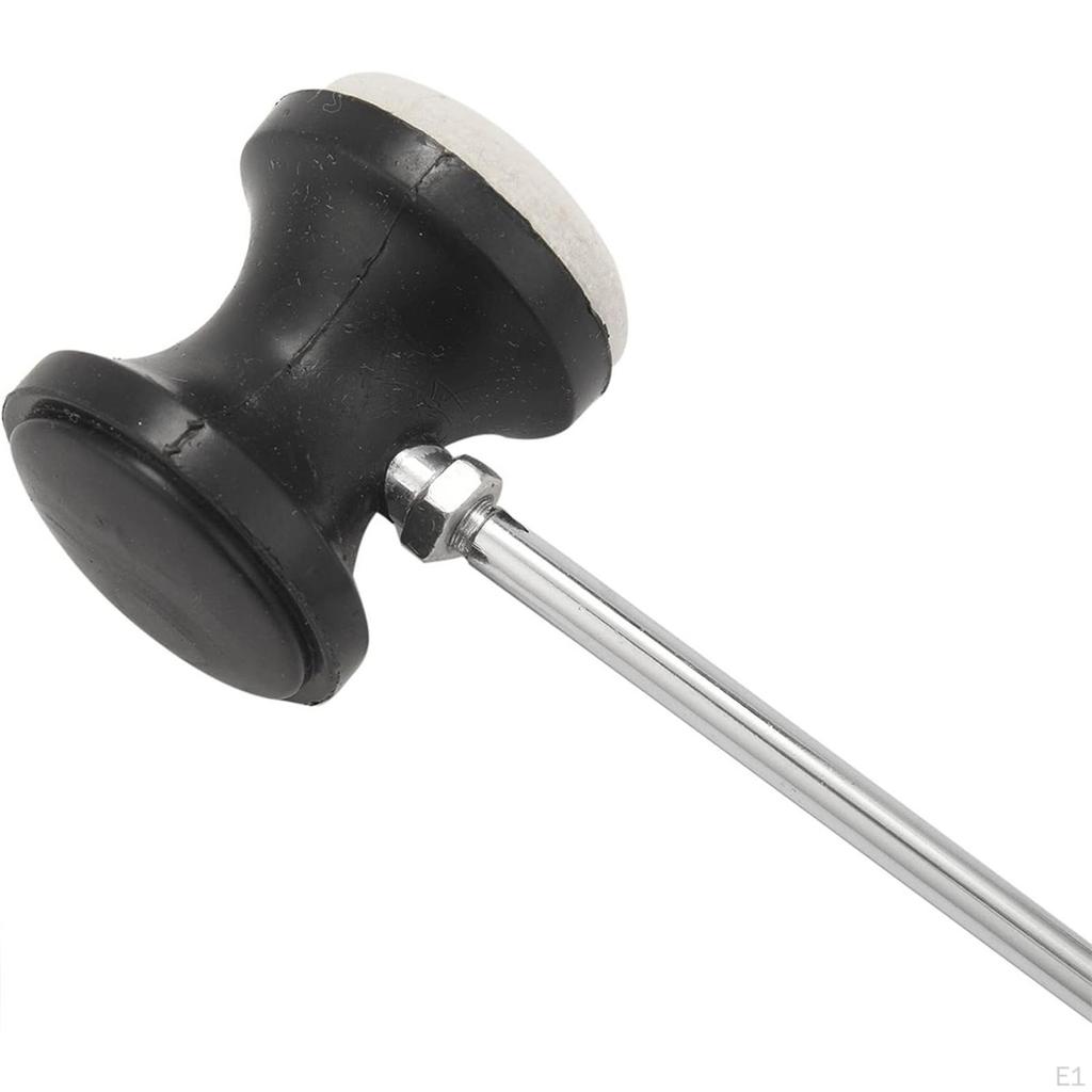 2Pcs Double Sided Drum Pedal Beater Felt Head, Percussion Instrument Accessory, Kick Foot
