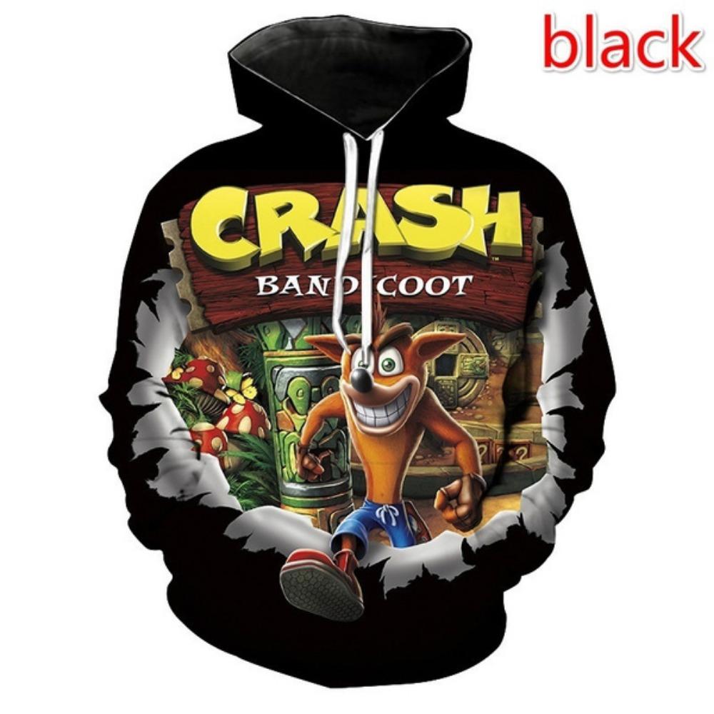 3D Print Crash Bandicoot Hoodie Games Men Women Fashion Casual Pullover Hoodies