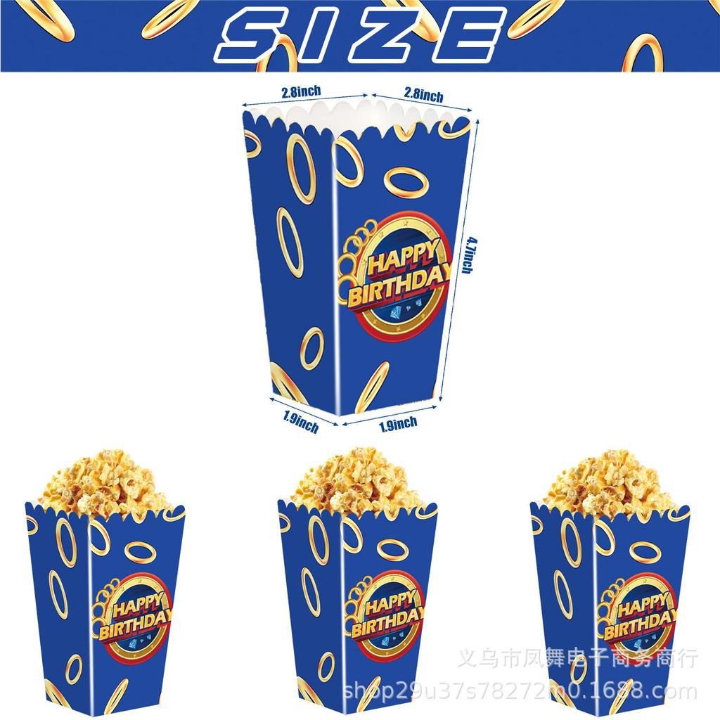 Blauer Igel Suonik Themenparty Dekoration Sonic Einweg-Tischdecke Partyzubehör Pappteller