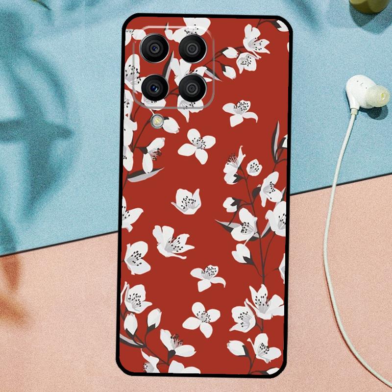 Cherry Blossom Floral For Samsung Galaxy M14 M34 M54 M20 M06 M16 M12 M13 M15 M35 M55 M33 M53 M21 M31 M32 M52 Case