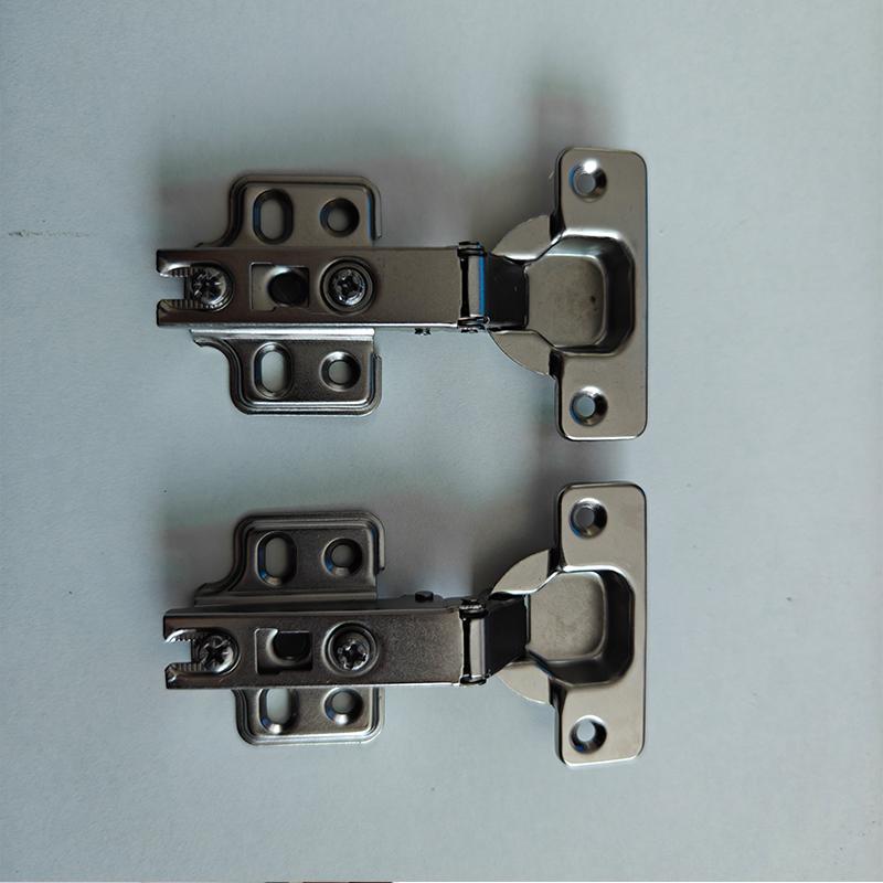 2 Pcs Stainless Steel Cabinet Door Hinges Close Quiet Wardrobe Door Concealed Hinges