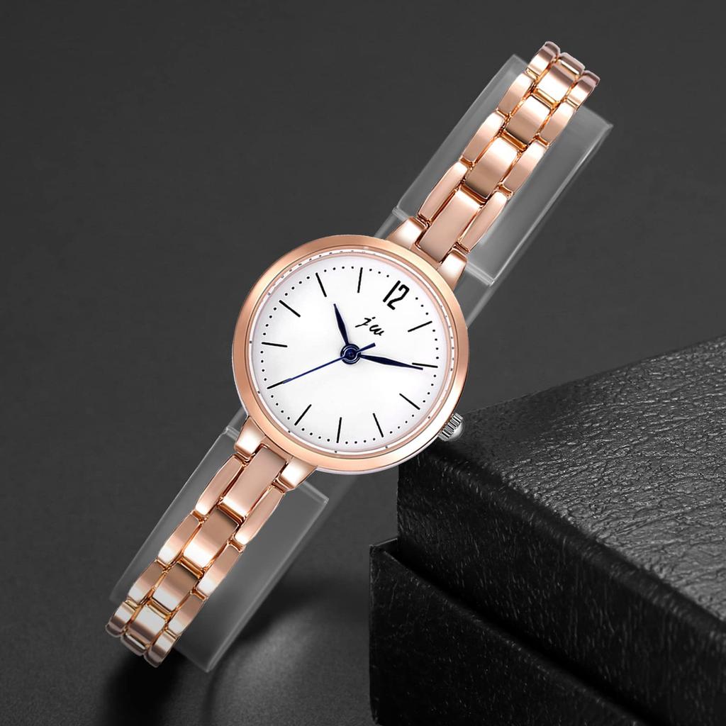 Women's Watch Bracelet Analog Display Popular Simple Alloy Belt Stylish Rose Gold Birthday Anniversary Christmas Valentine's Day Gift