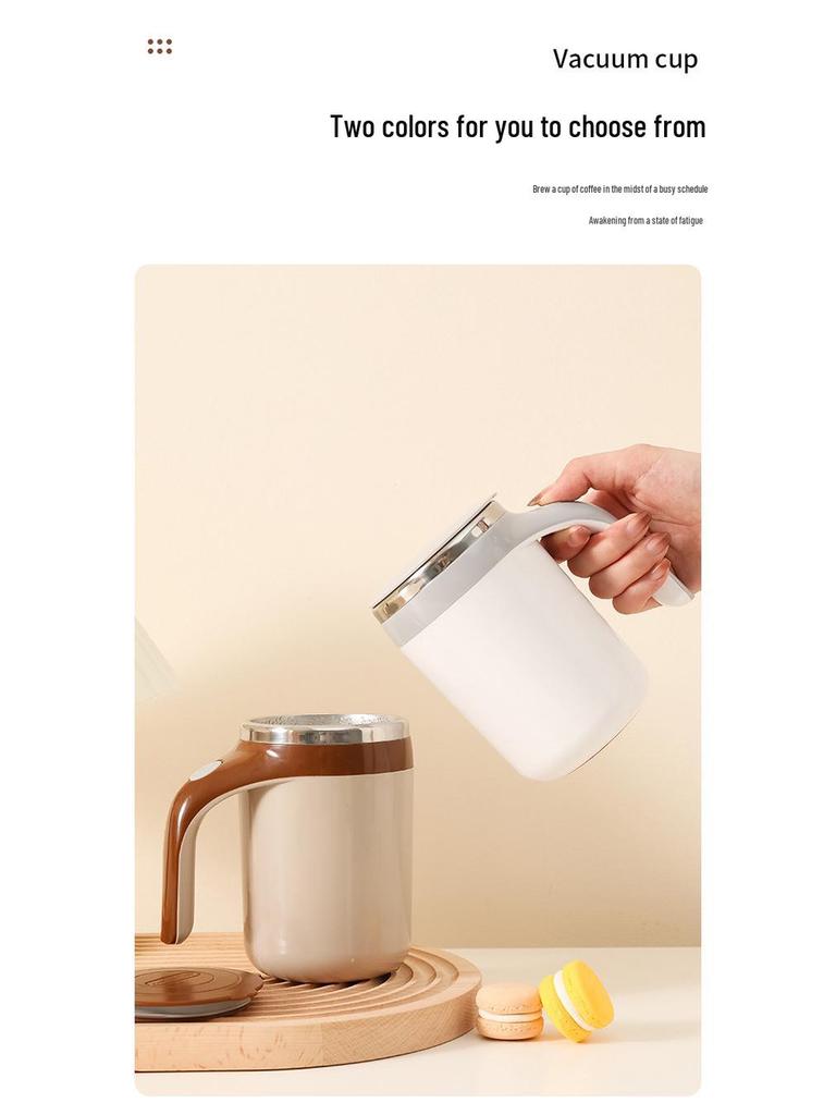 Tazza Mescolatrice Automatica Wireless - Shaker Elettrico Portatile per Caffè e Latte