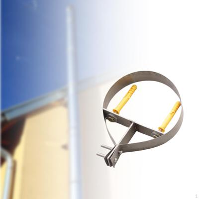 6 Zoll Kaminrohrhalterung Ofenklemme Metall Stabil, Verstellbar, Spaltring-Aufhänger, Wand