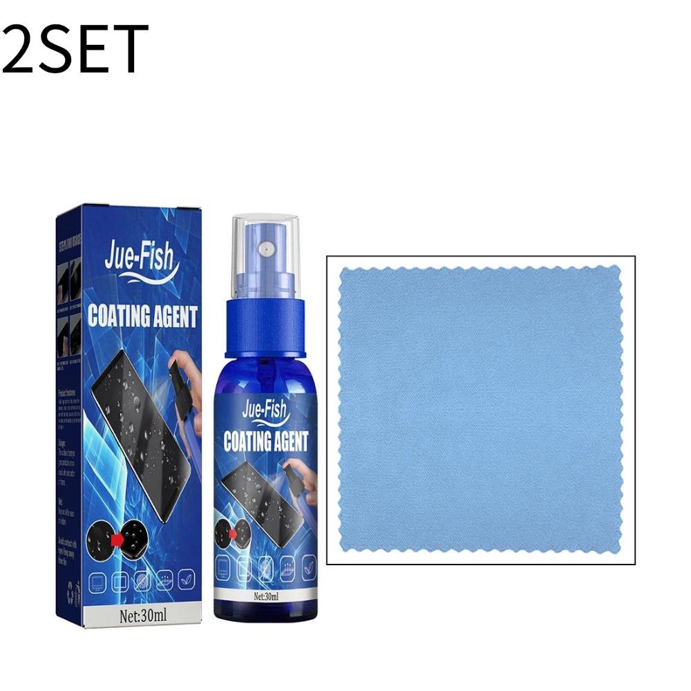 Screen Cleaner Spray Kit with Microfiber Cloth Anti-Fingerprint Polish Coating for Phone Tablet Camera Screen Cleaning Protectio