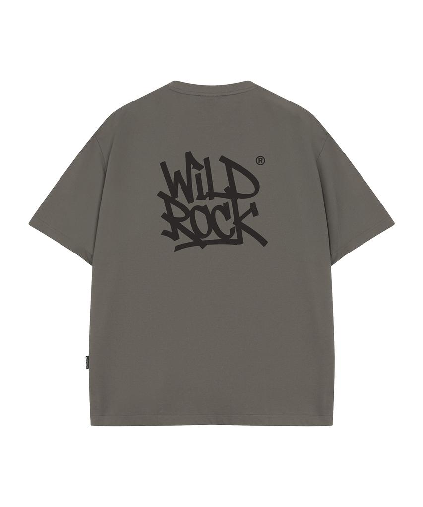 WILDROCK Tag Logo Cool Cotton Oversized Short Sleeve T-Shirt