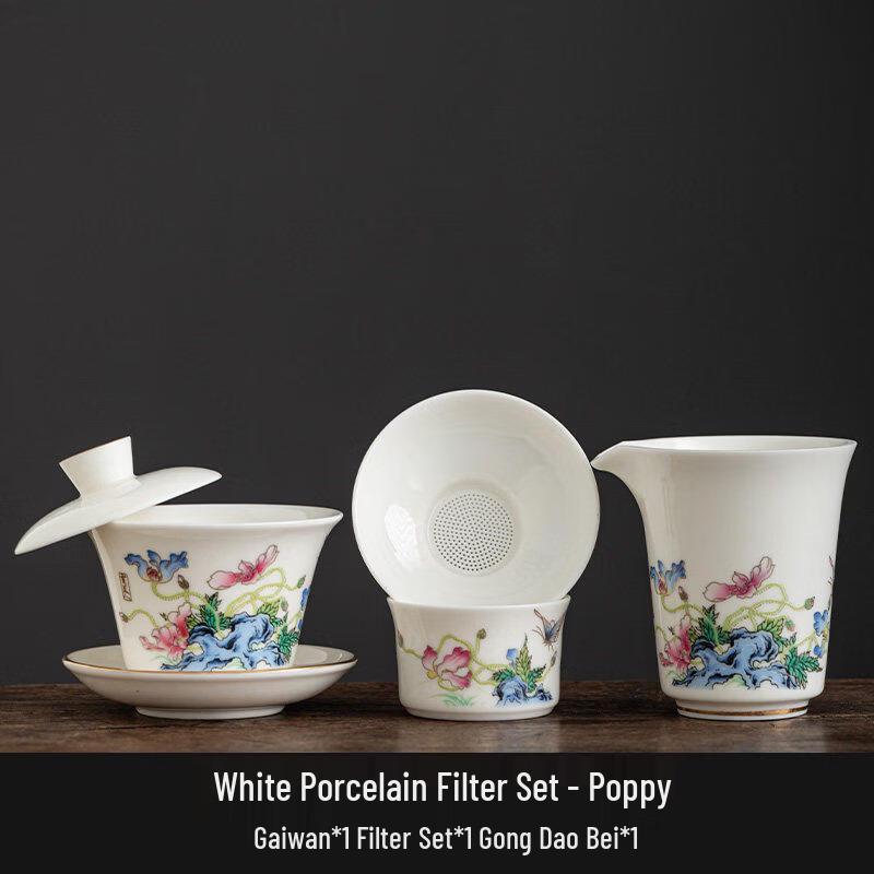 Chaxun White Porcelain Tea Set