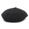 Universal chemistry Rattan Summer Black Beret Beret