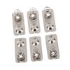 10Pcs/ 21X9Mm Replacement Metal Batteries Spring Contact Plate Silver Slot
