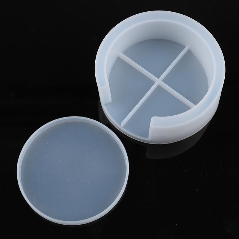 Silikonová podložka pod sklenice Úložný držák Sada Forma pro odlévání pryskyřice Epoxidová forma Řemeslo DIY