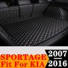 Sinjayer Waterproof Highly Covered Car Trunk Mat Tail Boot Pad Carpet Cover High Side Cargo Liner For KIA Sportage 2007