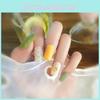 Fashionable Lemon False Nail Stickers With Glue Design Jelly Double-sided Nail Stickers Y59