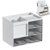YSkrep 7-Tier Large Capacity Desk Organizer with Clear Drawers, Space-Saving, Clutter-Free Storage, Shockproof, Lightweight, and Portable. 7-Tier Pen
