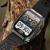 Rainbuvvy T21 Outdoor Smartwatch Dual-mode 1.96inch HD 240x282 BT5.2 Bluetooth Call 280mAh IP67 Waterproof Android Rugged Smart Bracelet