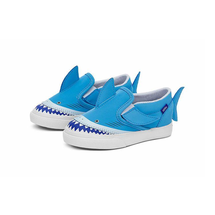 Vans Nazouvací Ležérní Nízké Skateboardové Boty Dětská Teniska Modrá Bílá VN0A7Q4ZBES