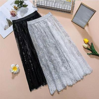 75cm Sicherheitsrock Petticoat Anti-Sichtschutz Futter Petticoat Damen Süße Spitze Unterrock Slips Weiblich