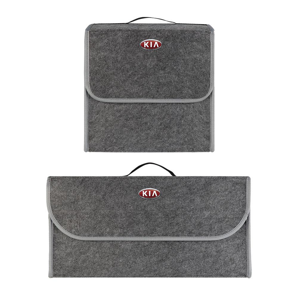 Auto Weiche Filz Aufbewahrungstasche Organizer Autos Faltbarer Kofferraum Autozubehör Für KIA Rio Ceed Sportage Sorento k2 k3 k4 k5 k6 K7 K8 Soul Opeima