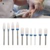 10pcs Ceramic Ceramic Nail Drill Bit Set  Ideal For Novice, Home And Salon