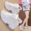 White Women Platform Sandals 2024 Summer New Knitted Fish Mouth Shoes High Heels Chunky Platform Sports Sandals Female Sneakers