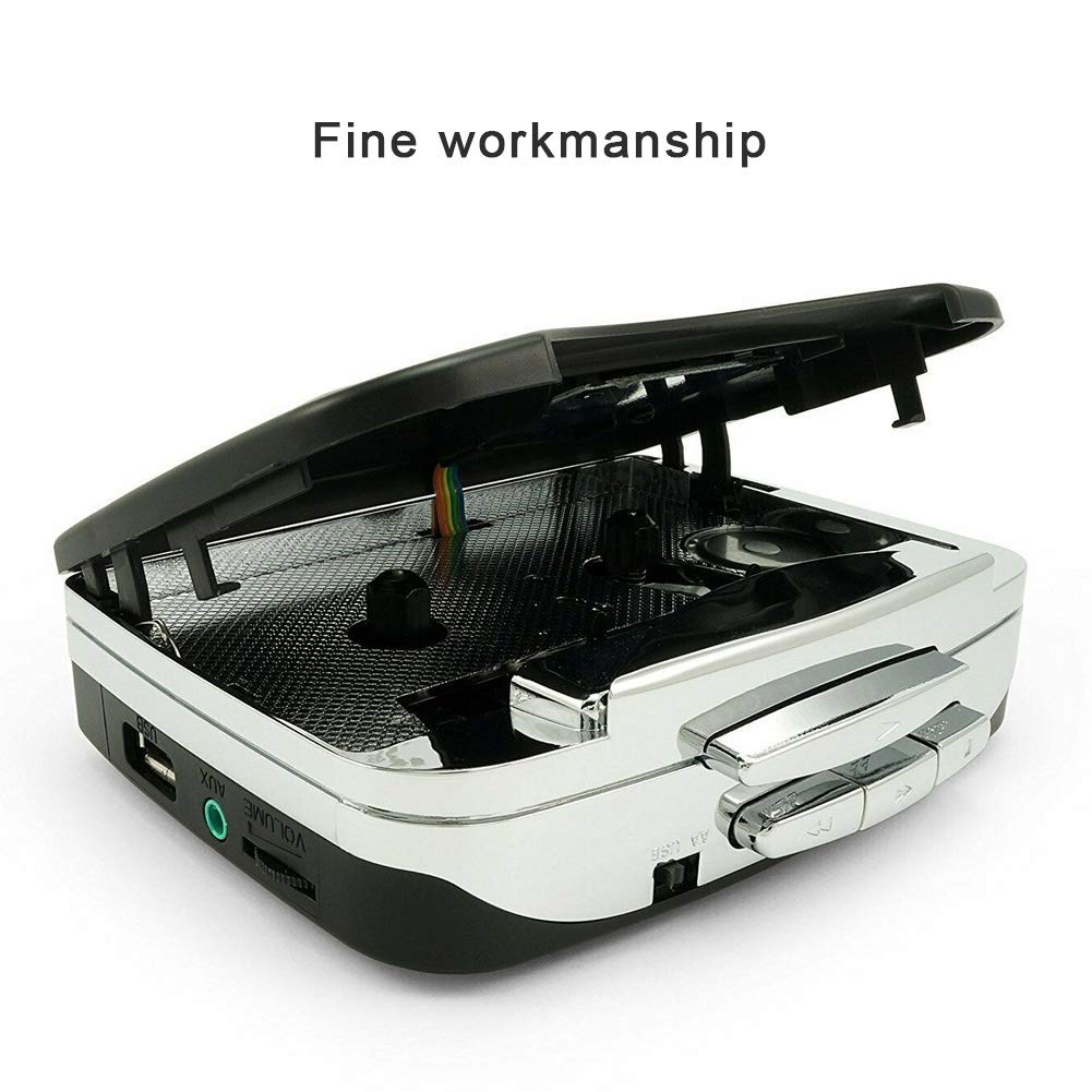 Cassette Machine Portable Cassette To MP3 Converter Stereo USB Cassette Digital Tape with MP3 Headphones Fast Conversion