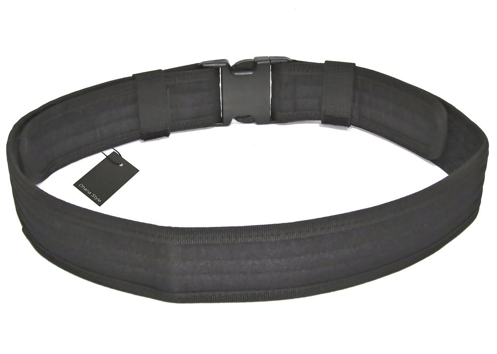 Dhana Style Tactical Waist Military Gun Belt for Outdoor SLM Belt, Heavy-Duty Belt, Airsoft, Activities, DIY, Type (BLACK)
